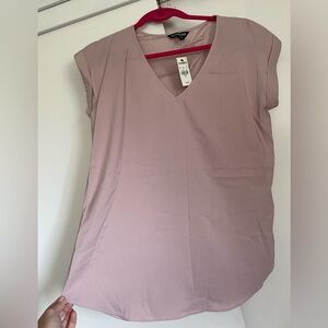 Express Gramercy Vneck short sleeve Blouse Top Size M NWT